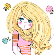 Mizumori Ado Pop-Up Stickers Sticker for LINE & WhatsApp | ZIP: GIF & PNG