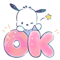 Pochacco Hints of Watercolor Sticker for LINE & WhatsApp | ZIP: GIF & PNG