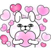Rabbit 100% Moving Backgrounds Sticker for LINE & WhatsApp | ZIP: GIF & PNG