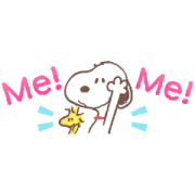 Snoopy Small Stickers Sticker for LINE & WhatsApp | ZIP: GIF & PNG