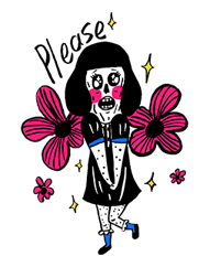 Li Li and her friends Sticker for LINE & WhatsApp | ZIP: GIF & PNG