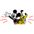 Mickey & Pluto Small Stickers