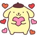 Pompompurin Moving Backgrounds Sticker for LINE & WhatsApp | ZIP: GIF & PNG