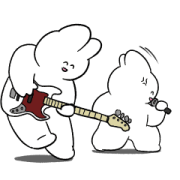 Rabbit Rock Festival Debut Rabbit Rock Festival Debut Sticker for LINE & WhatsApp | ZIP: GIF & PNG