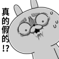 Animated Super Expressive Rabbit 5 Sticker for LINE & WhatsApp | ZIP: GIF & PNG