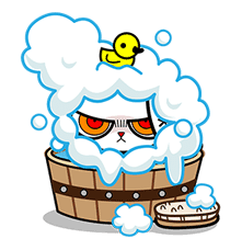 Bloody Bunny: Don't Be My Enemy! Sticker for LINE & WhatsApp | ZIP: GIF & PNG