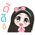Cute Office Girl Animated Sticker for LINE & WhatsApp | ZIP: GIF & PNG