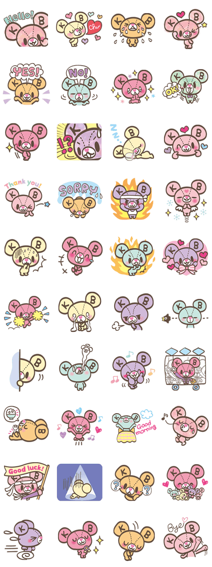 DREAMTALE KUBEAR Line Sticker GIF & PNG Pack: Animated & Transparent No Background | WhatsApp Sticker