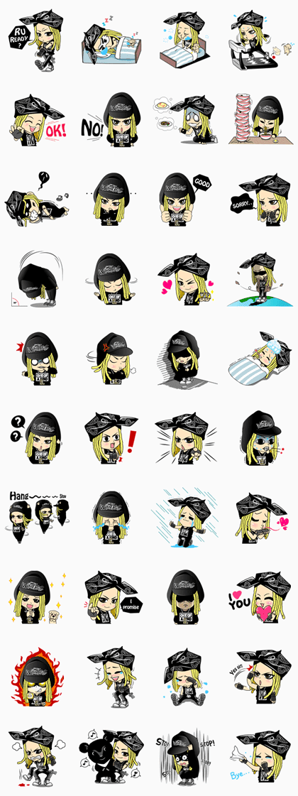 G-DRAGON Special Edition Line Sticker GIF & PNG Pack: Animated & Transparent No Background | WhatsApp Sticker