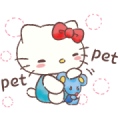 Hello Kitty Pamper Me Sticker for LINE & WhatsApp | ZIP: GIF & PNG