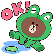 Jungle Brown / Brown’s World of Animals Jungle Brown Sticker for LINE & WhatsApp | ZIP: GIF & PNG