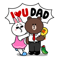 LINE Characters: Family Special Sticker for LINE & WhatsApp | ZIP: GIF & PNG