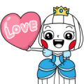 Ms Big Royal Style Animated Stickers