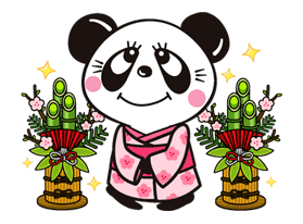 RUNE.NAITO (Panda & Girl) RUNE.NAITO(Panda & Girl) Sticker for LINE & WhatsApp | ZIP: GIF & PNG