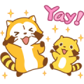 Rascal Moving Backgrounds Sticker for LINE & WhatsApp | ZIP: GIF & PNG