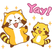 Rascal Moving Backgrounds Sticker for LINE & WhatsApp | ZIP: GIF & PNG