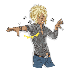 Shibuya Reiji Sticker for LINE & WhatsApp | ZIP: GIF & PNG