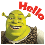 Shrek Sticker for LINE & WhatsApp | ZIP: GIF & PNG