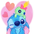 Stitch Big Stickers (Cuddly) Sticker for LINE & WhatsApp | ZIP: GIF & PNG