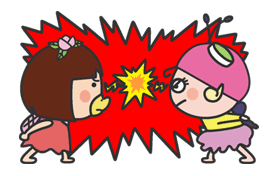 The message of flower blooming HANAKAPPA Sticker for LINE & WhatsApp | ZIP: GIF & PNG