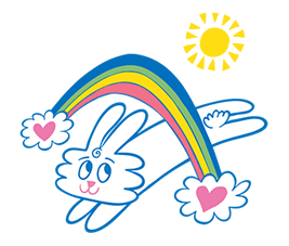 Thunder Bunny Sticker for LINE & WhatsApp | ZIP: GIF & PNG