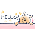 Winnie the Pooh Bite-Sized Stickers Sticker for LINE & WhatsApp | ZIP: GIF & PNG