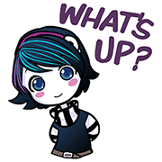 Anna Blue Anna Blue Sticker for LINE & WhatsApp | ZIP: GIF & PNG