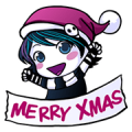 Anna Blue's Christmas EMOticons Sticker for LINE & WhatsApp | ZIP: GIF & PNG
