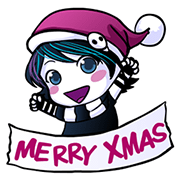 Anna Blue's Christmas EMOticons Anna Blue's Christmas EMOticons Sticker for LINE & WhatsApp | ZIP: GIF & PNG