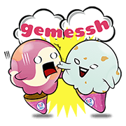Cute Baskin-Robbins Emotions Sticker for LINE & WhatsApp | ZIP: GIF & PNG