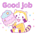 Dreamy Rascal Greeting Stickers Sticker for LINE & WhatsApp | ZIP: GIF & PNG