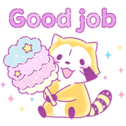 Dreamy Rascal Greeting Stickers Sticker for LINE & WhatsApp | ZIP: GIF & PNG