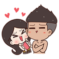 E-Nak Pop-Up Stickers Sticker for LINE & WhatsApp | ZIP: GIF & PNG