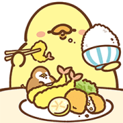 FoodieG Big Stickers: Foodie Office Sticker for LINE & WhatsApp | ZIP: GIF & PNG