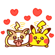Kanahei × Pokémon Animated Fluff Sticker for LINE & WhatsApp | ZIP: GIF & PNG