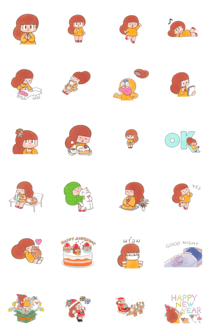 Mamuang Happy Normal Day Line Sticker GIF & PNG Pack: Animated & Transparent No Background | WhatsApp Sticker