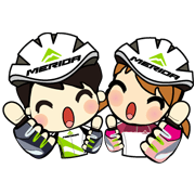 Merida Bike For Fun! Sticker for LINE & WhatsApp | ZIP: GIF & PNG