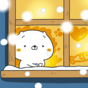 Originator! Friends Cat HOKKORI Sticker for LINE & WhatsApp | ZIP: GIF & PNG