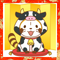 Rascal New Year's Big Stickers Sticker for LINE & WhatsApp | ZIP: GIF & PNG