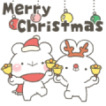 Usakkuma with Polite Language X'mas Sticker for LINE & WhatsApp | ZIP: GIF & PNG