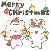 Usakkuma with Polite Language X'mas Usakkuma with Polite Language X'mas Sticker for LINE & WhatsApp | ZIP: GIF & PNG