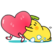 Banana Man: Clingy Clingy BananaMan: Clingy Clingy Sticker for LINE & WhatsApp | ZIP: GIF & PNG