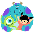 Cuddly Monsters, Inc. Sticker for LINE & WhatsApp | ZIP: GIF & PNG