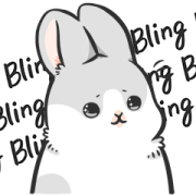 Machiko Rabbit: Too Cute Machiko Rabbit: Too Cute Sticker for LINE & WhatsApp | ZIP: GIF & PNG