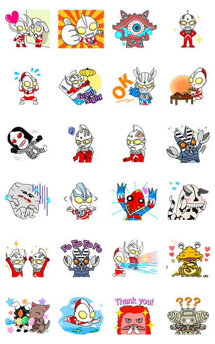 ULTRAMAN  Animated Stickers Line Sticker GIF & PNG Pack: Animated & Transparent No Background | WhatsApp Sticker