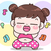 Boobib La La La Sticker for LINE & WhatsApp | ZIP: GIF & PNG
