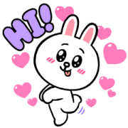 Brown & Cony's Rosy Love Brown & Cony's Rosy Love Sticker for LINE & WhatsApp | ZIP: GIF & PNG