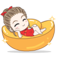Drama Wife New year Sticker for LINE & WhatsApp | ZIP: GIF & PNG
