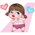 Maxy Love Love Sticker for LINE & WhatsApp | ZIP: GIF & PNG