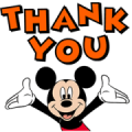 Moving Mickey Mouse Sticker for LINE & WhatsApp | ZIP: GIF & PNG